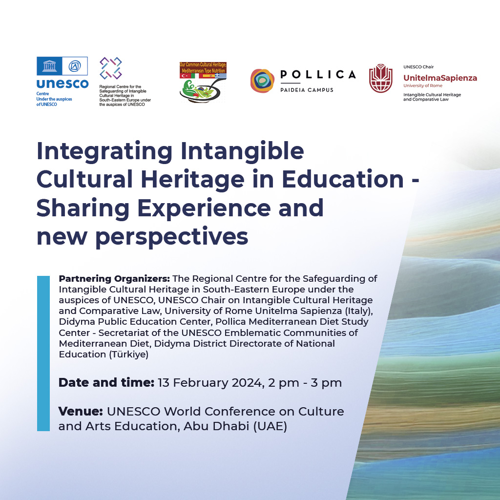 ‘Integrating Intangible Cultural Heritage in Education - sharing experience and new perspectives’